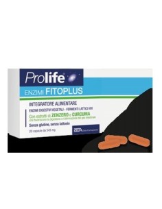 Prolife Enzimi FitoPlus Integratore di Enzimi Digestivi 20 Capsule
